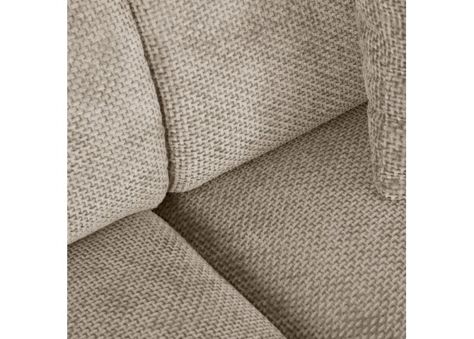 ΚΑΝΑΠΕΣ ΓΩΝΙΑ (ΑΡΙΣΤΕΡΗ) BRICKEN HM3275.01L ΜΠΕΖ ΥΦΑΣΜΑ 110-282x98-160x72Υεκ.