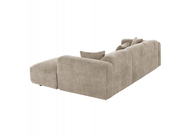 ΚΑΝΑΠΕΣ ΓΩΝΙΑ BRICKEN HM3275.01R ΜΠΕΖ ΥΦΑΣΜΑ 110-282x98-160x72Υεκ.