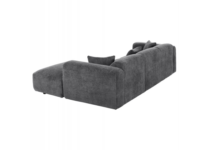 ΚΑΝΑΠΕΣ ΓΩΝΙΑ BRICKEN HM3275.04R ΑΝΘΡΑΚΙ ΥΦΑΣΜΑ 110-282x98-160x72Υεκ.
