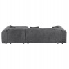 ΚΑΝΑΠΕΣ ΓΩΝΙΑ BRICKEN HM3275.04R ΑΝΘΡΑΚΙ ΥΦΑΣΜΑ 110-282x98-160x72Υεκ.