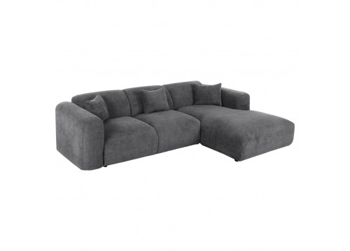 ΚΑΝΑΠΕΣ ΓΩΝΙΑ BRICKEN HM3275.04R ΑΝΘΡΑΚΙ ΥΦΑΣΜΑ 110-282x98-160x72Υεκ.