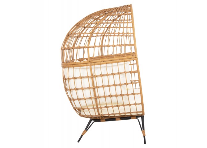 ΠΟΛΥΘΡΟΝΑ ΦΩΛΙΑ MIAMI 2 ΑΤΟΜΩΝ ΤΥΠΟΥ RATTAN HM5870.11 132.5x90x154Υεκ