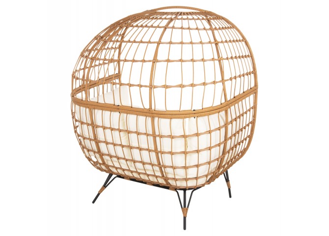 ΠΟΛΥΘΡΟΝΑ ΦΩΛΙΑ MIAMI 2 ΑΤΟΜΩΝ ΤΥΠΟΥ RATTAN HM5870.11 132.5x90x154Υεκ