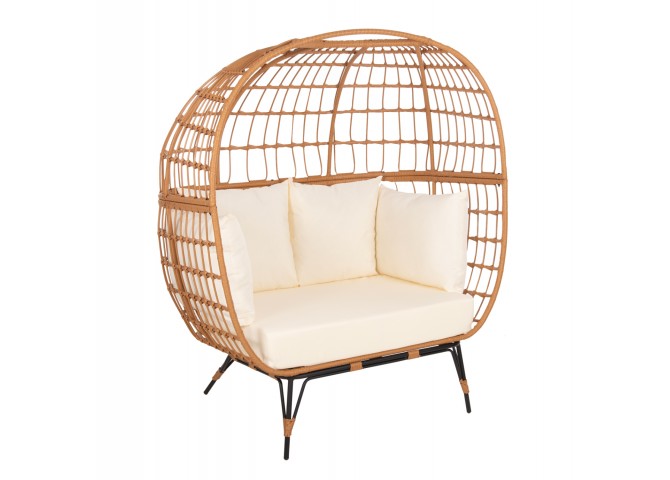 ΠΟΛΥΘΡΟΝΑ ΦΩΛΙΑ MIAMI 2 ΑΤΟΜΩΝ ΤΥΠΟΥ RATTAN HM5870.11 132.5x90x154Υεκ