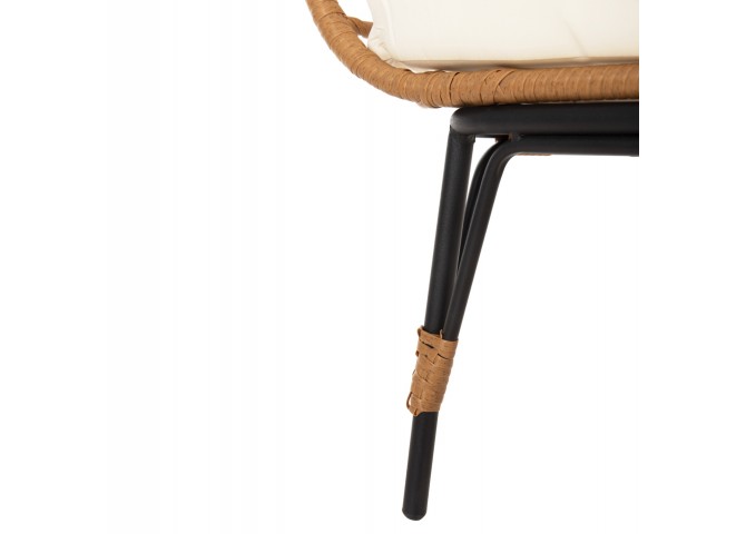 ΠΟΛΥΘΡΟΝΑ ΦΩΛΙΑ MIAMI 2 ΑΤΟΜΩΝ ΤΥΠΟΥ RATTAN HM5870.11 132.5x90x154Υεκ