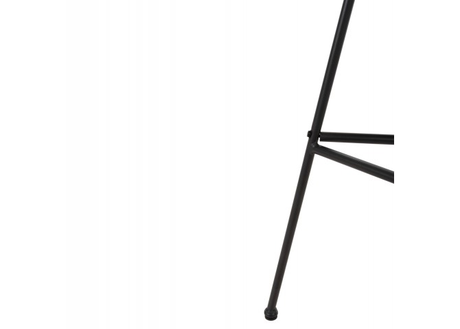 ΣΚΑΜΠΟ ΜΠΑΡ ΨΗΛΟ ALLEGRA HM5708.11 ΜΕΤΑΛΛΟ&ΜΑΞΙΛΑΡΙ ΜΑΥΡΟ-WICKER ΜΠΕΖ 48x49x99,5Υεκ.