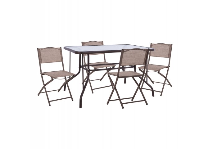 ΣΕΤ ΕΞ.ΧΩΡΟΥ 5ΤΜΧ MAG HM21033.02 ΤΡΑΠΕΖΙ ADAM & 4 ΠΤΥΣΣΟΜΕΝΕΣ ΚΑΡΕΚΛΕΣ-ΚΑΦΕ