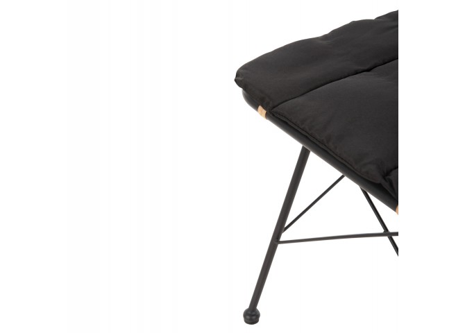 ΚΑΡΕΚΛΑ ΜΕΤΑΛΛΙΚΗ ALLEGRA HM5691.11 WICKER ΜΠΕΖ-ΜΑΥΡΟ 51x54x84Υεκ.