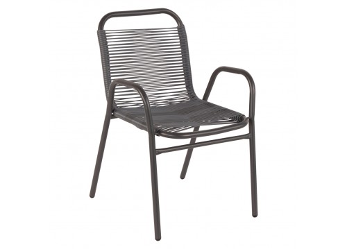 ΠΟΛΥΘΡΟΝΑ ΕΞ.ΧΩΡΟΥ AVRIL HM5968.01 ΜΕΤΑΛΛΟ ΚΑΙ ΣΥΝΘ.RATTAN ΣΕ ΓΚΡΙ 54,5x56x78Υεκ.
