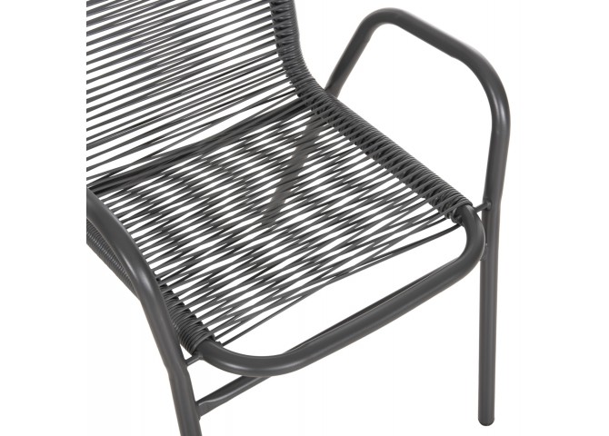 ΠΟΛΥΘΡΟΝΑ ΕΞ.ΧΩΡΟΥ AVRIL HM5968.01 ΜΕΤΑΛΛΟ ΚΑΙ ΣΥΝΘ.RATTAN ΣΕ ΓΚΡΙ 54,5x56x78Υεκ.
