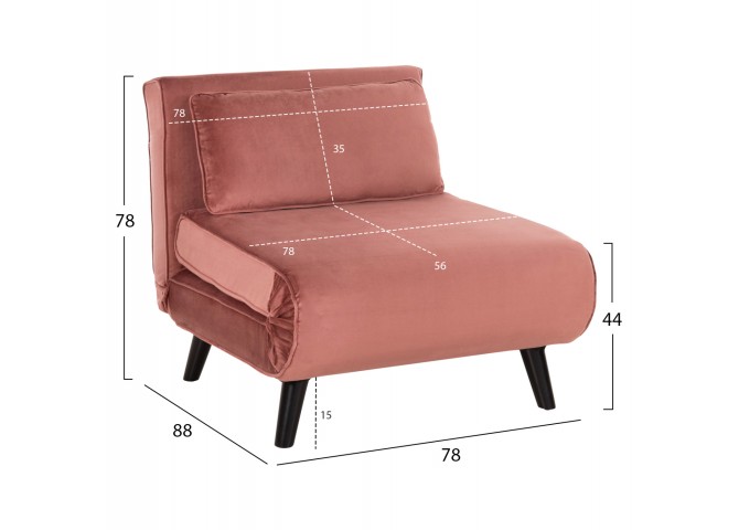 ΠΟΛΥΘΡΟΝΑ ΚΡΕΒΑΤΙ BRAXTON HM8425.22 ΒΕΛΟΥΔΟ ΣΑΠΙΟ ΜΗΛΟ 78x88x78Υεκ.