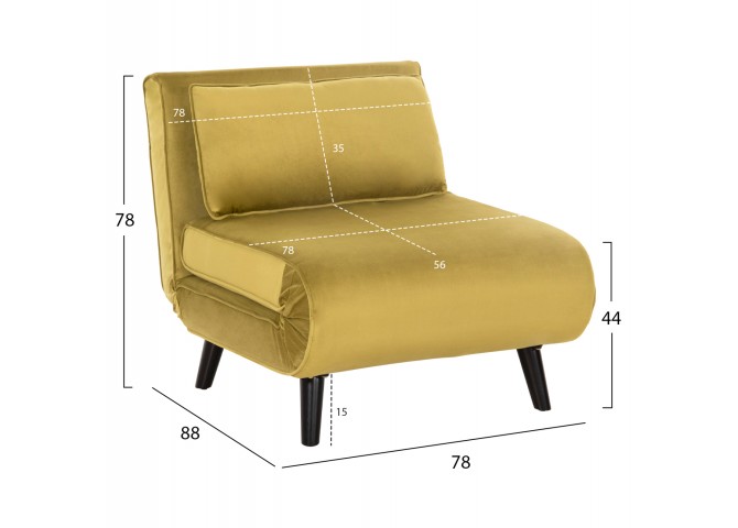 ΠΟΛΥΘΡΟΝΑ ΚΡΕΒΑΤΙ BRAXTON HM8425.23 ΒΕΛΟΥΔΟ ΛΑΔΙ 78x88x78Υεκ.