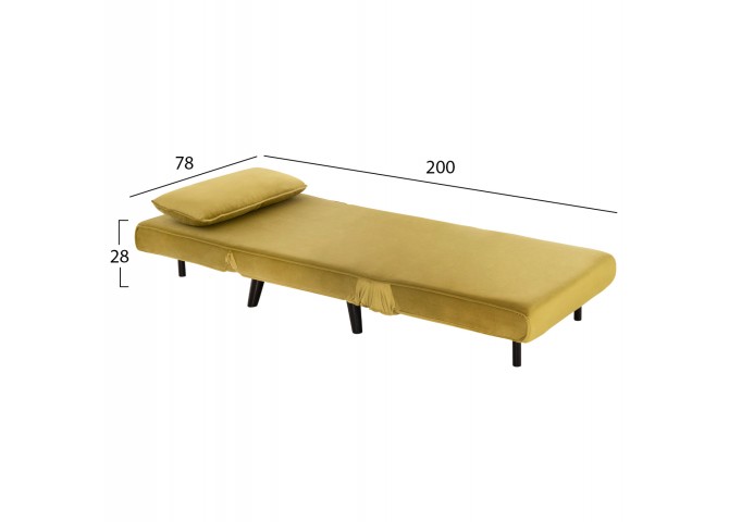 ΠΟΛΥΘΡΟΝΑ ΚΡΕΒΑΤΙ BRAXTON HM8425.23 ΒΕΛΟΥΔΟ ΛΑΔΙ 78x88x78Υεκ.