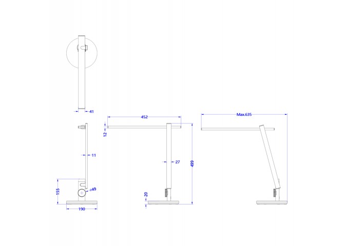 ΦΩΤΙΣΤΙΚΟ ΓΡΑΦΕΙΟΥ LED BLAIN PRO HM4445.08 ΑΣΗΜΙ ΧΡΩΜΑ Φ19x49,9Υεκ.