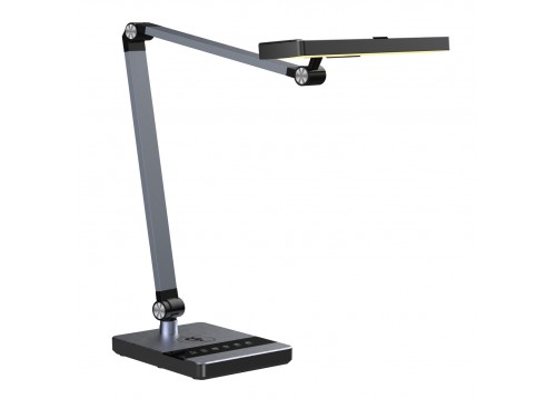 ΦΩΤΙΣΤΙΚΟ ΓΡΑΦΕΙΟΥ LED BLAIN PRO HM4461.02 ΜΑΥΡΟ ΜΑΤ ABS 35x43,9Υεκ.