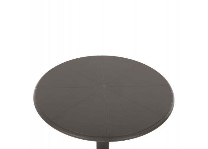 ΤΡΑΠΕΖΙ ΠΟΛΥΠΡΟΠΥΛΕΝΙΟΥ ΣΤΡΟΓΓΥΛΟ TERRIN HM6124.15 OLIVE GREEN Φ60x75Υεκ.