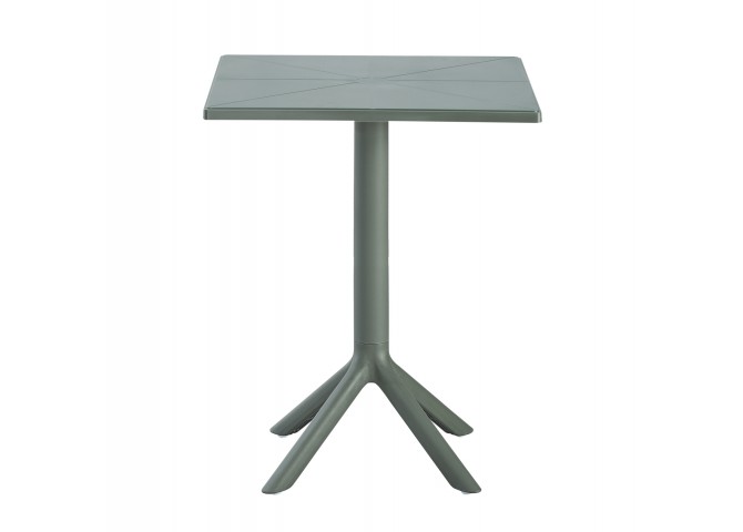 ΤΡΑΠΕΖΙ ΠΟΛΥΠΡΟΠΥΛΕΝΙΟΥ ΤΕΤΡΑΓΩΝΟ TERRIN HM6125.15 DARK OLIVE 60,5x60,5x76,5Υεκ.