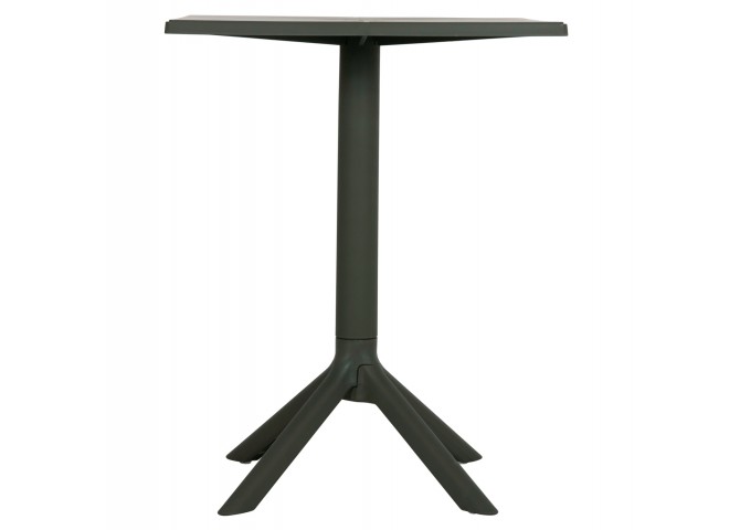 ΤΡΑΠΕΖΙ ΠΟΛΥΠΡΟΠΥΛΕΝΙΟΥ ΤΕΤΡΑΓΩΝΟ TERRIN HM6125.15 DARK OLIVE 60,5x60,5x76,5Υεκ.