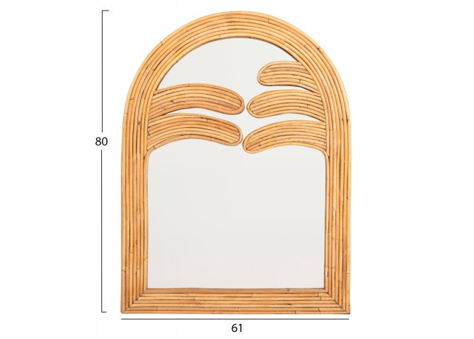 ΚΑΘΡΕΠΤΗΣ ΤΟΙΧΟΥ REFLECT HM4366 ΦΥΣΙΚΟ RATTAN 61x5x80Υεκ.