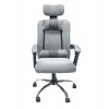 ΚΑΡΕΚΛΑ ΓΡΑΦΕΙΟΥ CRONER HM1196.02 ΓΚΡΙ MESH-ΜΕΤΑΛ.ΒΑΣΗ-NYLON ΣΚΕΛΕΤΟΣ 58x54x120Υεκ.