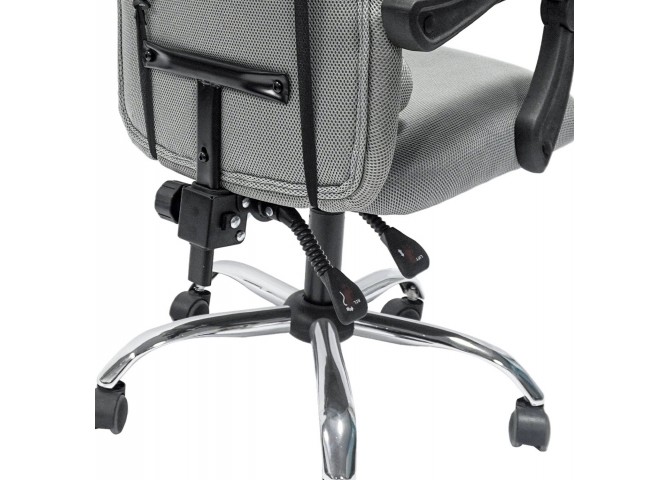 ΚΑΡΕΚΛΑ ΓΡΑΦΕΙΟΥ CRONER HM1196.02 ΓΚΡΙ MESH-ΜΕΤΑΛ.ΒΑΣΗ-NYLON ΣΚΕΛΕΤΟΣ 58x54x120Υεκ.