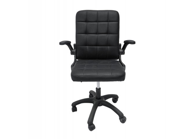 ΚΑΡΕΚΛΑ ΓΡΑΦΕΙΟΥ PORTIMA HM1197.01 ΜΑΥΡΟ PVC-NYLON ΣΚΕΛΕΤΟΣ & ΒΑΣΗ 69x53x98Υεκ.