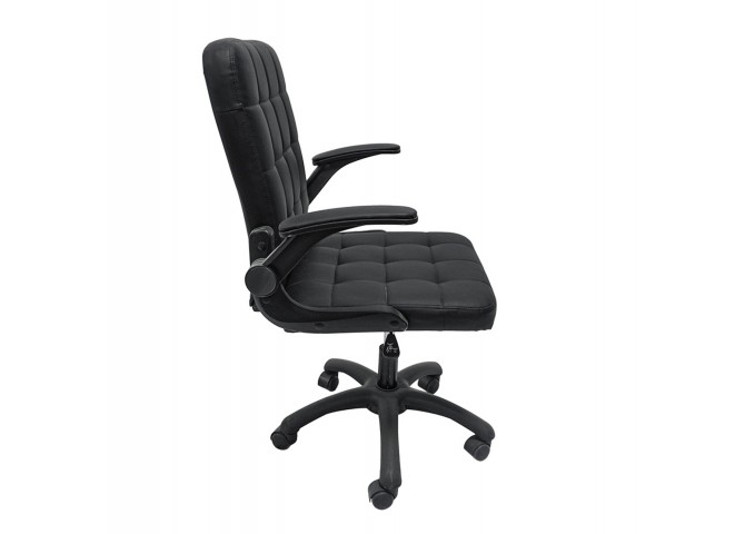 ΚΑΡΕΚΛΑ ΓΡΑΦΕΙΟΥ PORTIMA HM1197.01 ΜΑΥΡΟ PVC-NYLON ΣΚΕΛΕΤΟΣ & ΒΑΣΗ 69x53x98Υεκ.