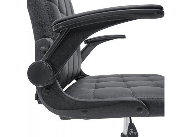 ΚΑΡΕΚΛΑ ΓΡΑΦΕΙΟΥ PORTIMA HM1197.01 ΜΑΥΡΟ PVC-NYLON ΣΚΕΛΕΤΟΣ & ΒΑΣΗ 69x53x98Υεκ.