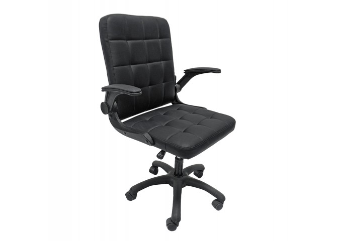 ΚΑΡΕΚΛΑ ΓΡΑΦΕΙΟΥ PORTIMA HM1197.01 ΜΑΥΡΟ PVC-NYLON ΣΚΕΛΕΤΟΣ & ΒΑΣΗ 69x53x98Υεκ.