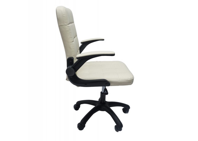 ΚΑΡΕΚΛΑ ΓΡΑΦΕΙΟΥ PORTIMA HM1197.04 ΜΠΕΖ PVC-ΜΑΥΡΟΣ NYLON ΣΚΕΛΕΤΟΣ & ΒΑΣΗ 69x53x98Υεκ