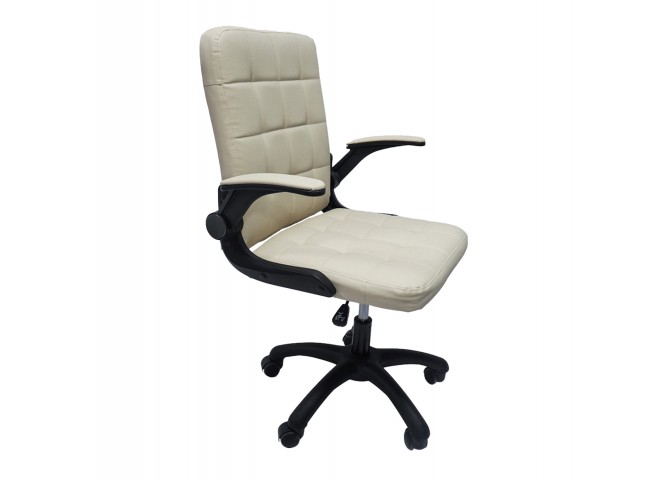 ΚΑΡΕΚΛΑ ΓΡΑΦΕΙΟΥ PORTIMA HM1197.04 ΜΠΕΖ PVC-ΜΑΥΡΟΣ NYLON ΣΚΕΛΕΤΟΣ & ΒΑΣΗ 69x53x98Υεκ