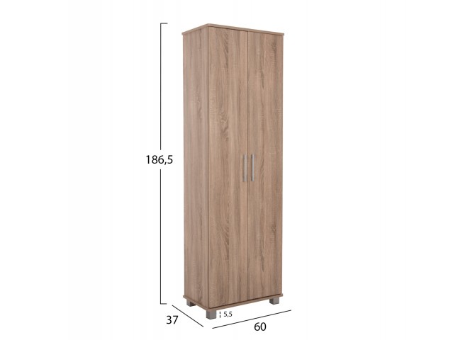ΠΑΠΟΥΤΣΟΘΗΚΗ-ΝΤΟΥΛΑΠΑ CLUSE HM2403.20 ΜΕΛΑΜΙΝΗ SONAMA OAK ΧΡΩΜΑ 60Χ37Χ186,5Υεκ.