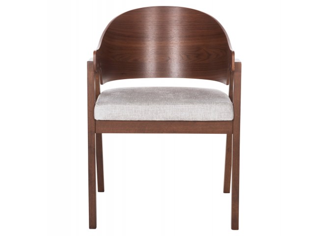 ΚΑΡΕΚΛΑ NERO HM9972 RUBBERWOOD ΣΕ ΚΑΡΥΔΙ-ΓΚΡΙ ΥΦΑΣΜΑ ΚΑΘΙΣΜΑ 56x56x78Yεκ.
