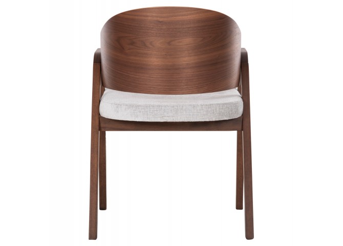 ΚΑΡΕΚΛΑ NERO HM9972 RUBBERWOOD ΣΕ ΚΑΡΥΔΙ-ΓΚΡΙ ΥΦΑΣΜΑ ΚΑΘΙΣΜΑ 56x56x78Yεκ.