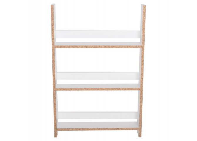 ΡΑΦΙΕΡΑ ΤΟΙΧΟΥ SANI HM18223.01 ΜΕΛΑΜΙΝΗ ΣΕ ΛΕΥΚΟ 60x10x90Υεκ. (3 ΡΑΦΙΑ)