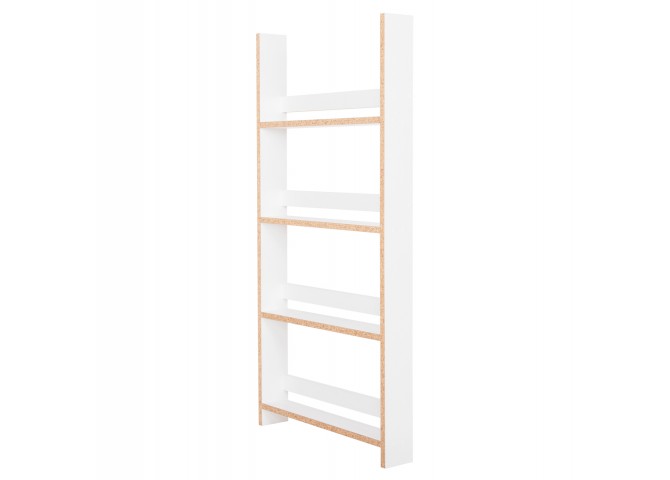 ΡΑΦΙΕΡΑ ΤΟΙΧΟΥ SANI HM18224.01 ΜΕΛΑΜΙΝΗ ΣΕ ΛΕΥΚΟ 60x10x120Υεκ. (4 ΡΑΦΙΑ)