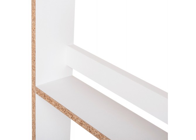 ΡΑΦΙΕΡΑ ΤΟΙΧΟΥ SANI HM18224.01 ΜΕΛΑΜΙΝΗ ΣΕ ΛΕΥΚΟ 60x10x120Υεκ. (4 ΡΑΦΙΑ)