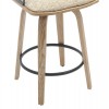 ΣΚΑΜΠΟ ΜΠΑΡ JUDI HM9985.01 WHITE WASH Κ.Π.-ΜΑΥΡΟ ΜΕΤΑΛΛΟ-ΜΠΕΖ ΥΦΑΣΜΑ 48x52x92Υεκ