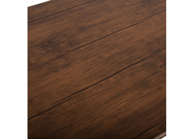 ΣΕΤ ΤΡΑΠΕΖΑΡΙΑΣ 5ΤΜΧ PEARY HM9416.11 ΜΕΤΑΛΛΟ ΜΑΥΡΟ-MDF ΚΑΡΥΔΙ 110x60x74Yεκ.