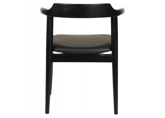 ΠΟΛΥΘΡΟΝΑ ΤΡΑΠΕΖΑΡΙΑΣ CERSEI HM9946.02 RUBBERWOOD & PU ΣΕ ΜΑΥΡΟ 57x54x74Υεκ