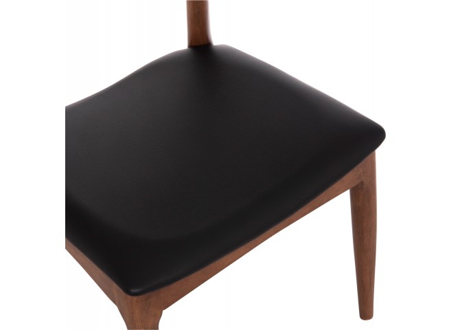 KΑΡΕΚΛΑ ΤΡΑΠΕΖΑΡΙΑΣ ALOR HM9947.03 RUBBERWOOD ΑΝΟΙΧΤΟ ΚΑΡΥΔΙ-ΜΑΥΡΟ PU 55x51x75Υεκ