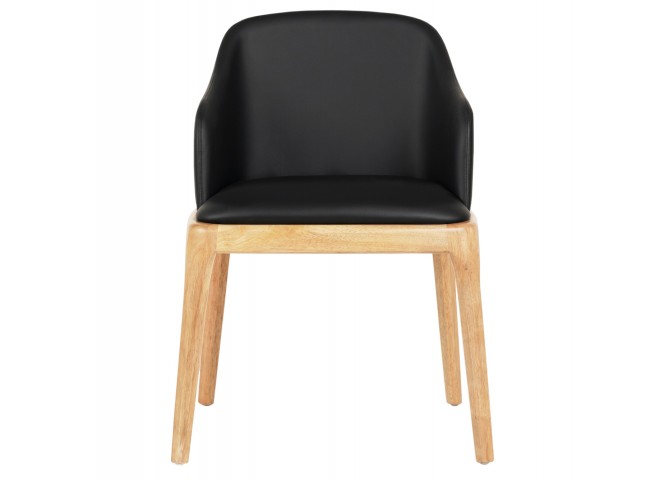 ΠΟΛΥΘΡΟΝΑ ΤΡΑΠΕΖΑΡΙΑΣ FURLAN HM9949.01 RUBBERWOOD ΣΕ ΟΑΚ-ΜΑΥΡΟ PU 54,5x58x78Υεκ.