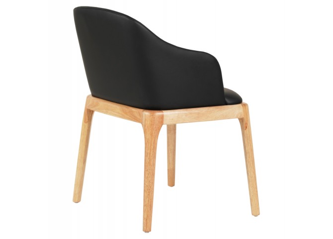 ΠΟΛΥΘΡΟΝΑ ΤΡΑΠΕΖΑΡΙΑΣ FURLAN HM9949.01 RUBBERWOOD ΣΕ ΟΑΚ-ΜΑΥΡΟ PU 54,5x58x78Υεκ.