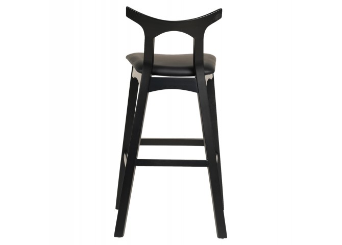 ΣΚΑΜΠΟ ΜΠΑΡ USOPP HM9951.02 RUBBERWOOD & PU ΣΕ ΜΑΥΡΟ 49x53x99,5Υεκ.