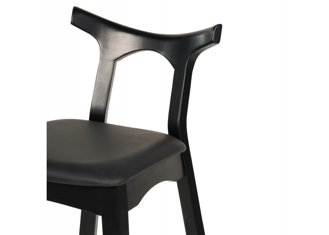 ΣΚΑΜΠΟ ΜΠΑΡ USOPP HM9951.02 RUBBERWOOD & PU ΣΕ ΜΑΥΡΟ 49x53x99,5Υεκ.