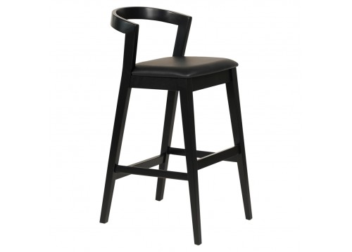 ΣΚΑΜΠΟ ΜΠΑΡ NAMI HM9952.02 RUBBERWOOD & PU-ΜΑΥΡΟ 47,5x59x102,5Υεκ.
