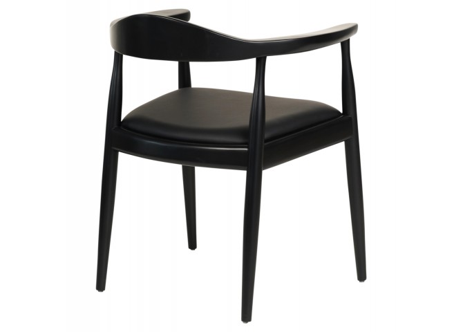 ΠΟΛΥΘΡΟΝΑ ΤΡΑΠΕΖΑΡΙΑΣ ADOR HM9948.02 RUBBERWOOD ΚΑΙ PU-ΜΑΥΡΟ 62x54x76,5Υεκ