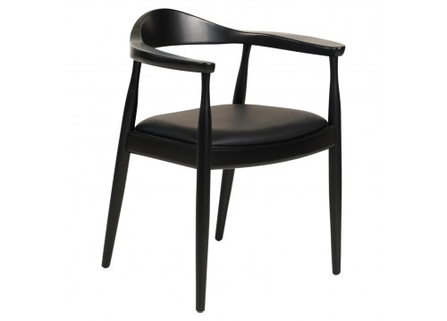 ΠΟΛΥΘΡΟΝΑ ΤΡΑΠΕΖΑΡΙΑΣ ADOR HM9948.02 RUBBERWOOD ΚΑΙ PU-ΜΑΥΡΟ 62x54x76,5Υεκ