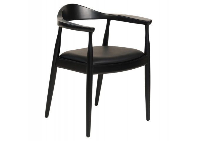 ΠΟΛΥΘΡΟΝΑ ΤΡΑΠΕΖΑΡΙΑΣ ADOR HM9948.02 RUBBERWOOD ΚΑΙ PU-ΜΑΥΡΟ 62x54x76,5Υεκ