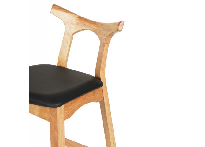 ΣΚΑΜΠΟ ΜΠΑΡ USOPP HM9951.01 RUBBERWOOD ΣΕ ΟΑΚ-ΜΑΥΡΟ PU 43x41x100Υεκ.